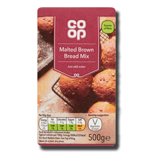 Coop Malted Brown Bread Mix 500g Coop Malted Brown Bread Mix 500g