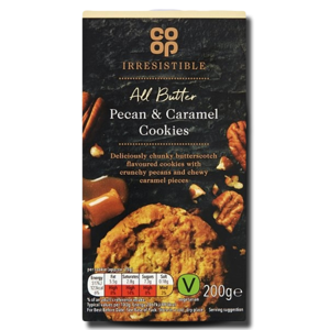 Coop All Butter Pecan & Caramel Cookies 200 g Coop All Butter Pecan & Caramel Cookies 200 g