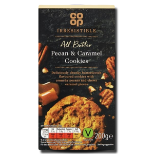 Coop All Butter Pecan & Caramel Cookies 200 g