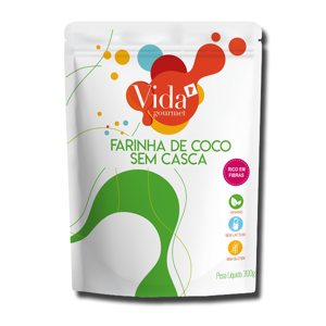 Vida Gourmet Farinha de Coco sem Casca 300g Vida Gourmet Farinha de Coco sem Casca 300g