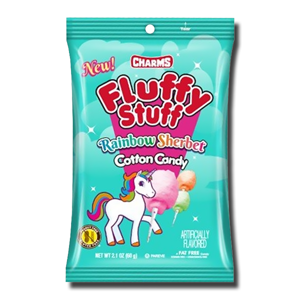 Charms Fluffy Stuff Unicorn Rainbow Sherbet Cotton Candy 60g Charms Fluffy Stuff Unicorn Rainbow Sherbet Cotton Candy 60g