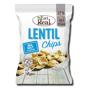 Eat Real Organic Lentil Chips Sea Salt 45g