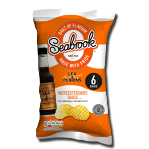 Seabrook Lea & Perrins Worcestershire Crisps 6x25g