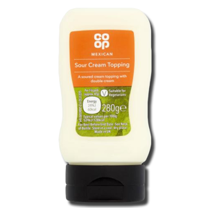 Coop Mexican Sour Cream Topping 280g Coop Mexican Sour Cream Topping 280g