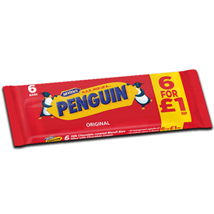 McVitie's Penguin Original Milk Chocolate Biscuits 7 x 24.6g