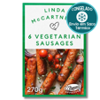 Linda McCartney 6 Vegetarian Sausages 270g
