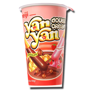 Meiji Yam Yam Double Cream Chocolate Strawberry 57g Meiji Yam Yam Double Cream Chocolate Strawberry 57g