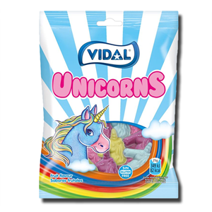 Vidal Unicorn Rolls Doces multicoloridos - 24 peças de 19 gr