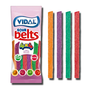 Vidal Gomas Sour Belts 100g