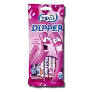 Vidal Dippers Strawberry 12x5.5g Vidal Dippers Strawberry 12x5.5g