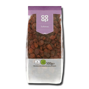 Coop Sultanas Dried 500g