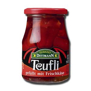 Feinkost Dittmann Malagueta Vermelha com Queijo Fresco 290g Feinkost Dittmann Malagueta Vermelha com Queijo Fresco 290g