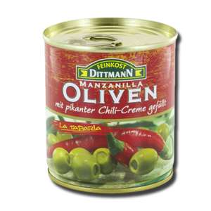 Feinkost Dittmann Azeitonas Verdes Recheadas com Chilli Picante 200g Feinkost Dittmann Azeitonas Verdes Recheadas com Chilli Picante 200g