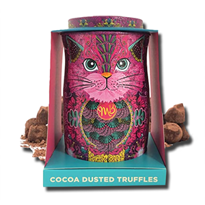 Monty Bojangles Cocoa Dusted Chocolate Truffles Persian Pink Tin 135g