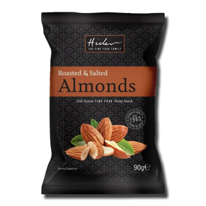 Hider Roasted and Salted Almonds 90g Hider Roasted and Salted Almonds 90g