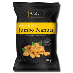 Hider Roasted & Salted Jumbo Peanuts 120g