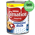 Nestlé Carnation Evaporated Milk 410g [BB: 30/04/2022]