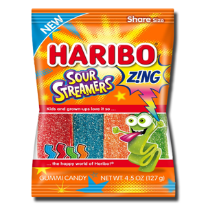 Haribo Sour Streamers 127g