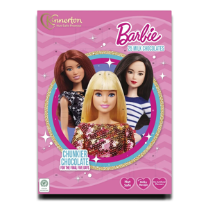 Kinnerton Barbie Milk Chocolate Advent Calendar 49g Kinnerton Barbie Milk Chocolate Advent Calendar 49g