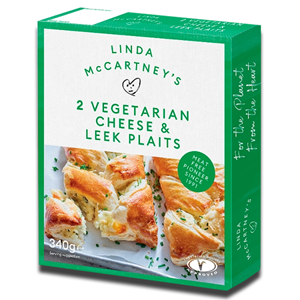 Linda McCartney Cheese, Leek, Onion Plaits 2 340g