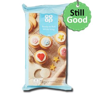 Coop Ready to Roll White Icing 1Kg Coop Ready to Roll White Icing 1Kg