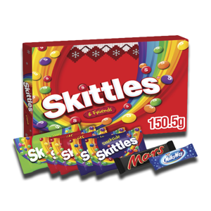 Skittles & Friends Christmas Carton 150.5g Skittles & Friends Christmas Carton 150.5g