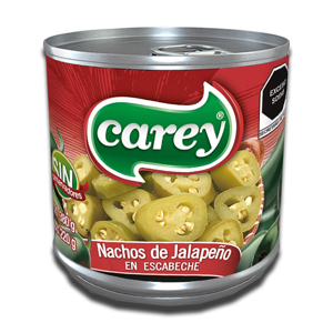 Carey Nachos de Jalapeño em Escabeche 380g Carey Nachos de Jalapeño em Escabeche 380g
