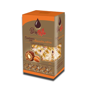 Uniconf Bon Roll Chocolate With Whole Almond Carton 112g