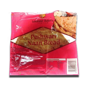 Leicester Bakery Peshwari Naan Bread 400g Leicester Bakery Peshwari Naan Bread 400g