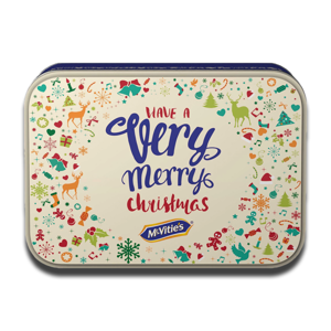 Mcvitie's Verry Merrys Christmas Tin Biscuits 850g Mcvitie's Verry Merrys Christmas Tin Biscuits 850g