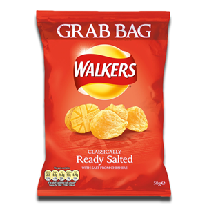 Walkers Crisps Ready Salted 50g