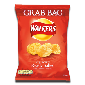 Walkers Crisps Ready Salted 50g Walkers Crisps Ready Salted 50g
