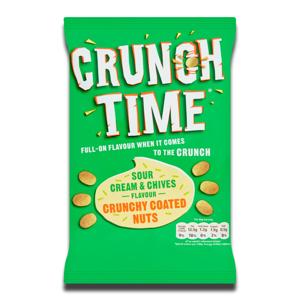 Crunch Time Coated Nuts Sour Cream & Chives 120g Crunch Time Coated Nuts Sour Cream & Chives 120g