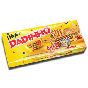 Wafer Dadinho Recheado Sabor Amendoim 130g Wafer Dadinho Recheado Sabor Amendoim 130g