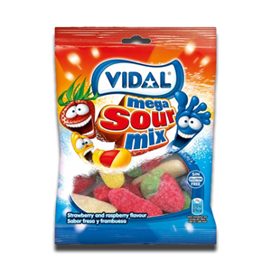 Vidal Gomas Mega Sour Mix Vidal 90g