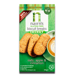 Nairn's Biscuit Breaks Oat Apple & Cinnamon 160g