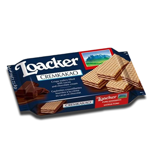 Loacker Crispy Wafers Chocolate Cream 45g