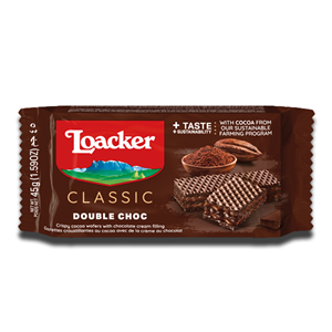 Loacker Crispy Wafers Double Chocolate Cream 175g