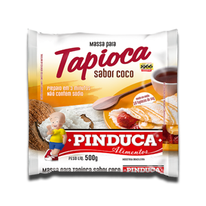 Pinduca Massa para Tapioca Sabor Côco 500g