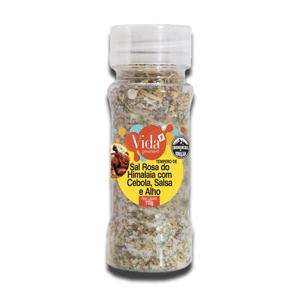 Vida Gourmet Sal Rosa c/ Cebola, Salsa e Alho 110g Vida Gourmet Sal Rosa c/ Cebola, Salsa e Alho 110g