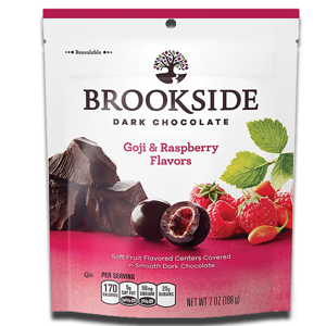 BrookSide Dark Chocolate Goji & Raspberry 198g BrookSide Dark Chocolate Goji & Raspberry 198g