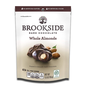 BrookSide Dark Chocolate Whole Almonds 155g BrookSide Dark Chocolate Whole Almonds 155g