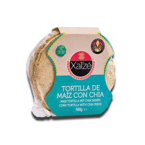 Xatzé Blue Corn Tortilla with Chia 250g