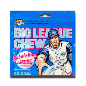Big League Chew Bubble Gum Pouch Cotton Candy 60g Big League Chew Bubble Gum Pouch Cotton Candy 60g