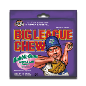 Big League Chew Bubble Gum Pouch Grape 60g Big League Chew Bubble Gum Pouch Grape 60g