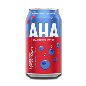Aha Sparkling Water Blueberry & Pomegranate Flavour 355ml