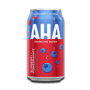 Aha Sparkling Water Blueberry & Pomegranate Flavour 355ml Aha Sparkling Water Blueberry & Pomegranate Flavour 355ml