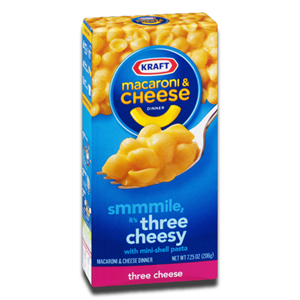 Kraft Macaroni & Cheese Mini Shell Pasta Three Cheese 206g