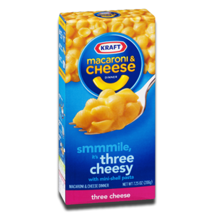 Kraft Macaroni & Cheese Mini Shell Pasta Three Cheese 206g