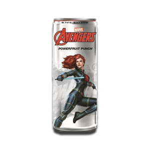 Marvel Avengers Powerfruit Punch Black Widow Energy Drink 355ml